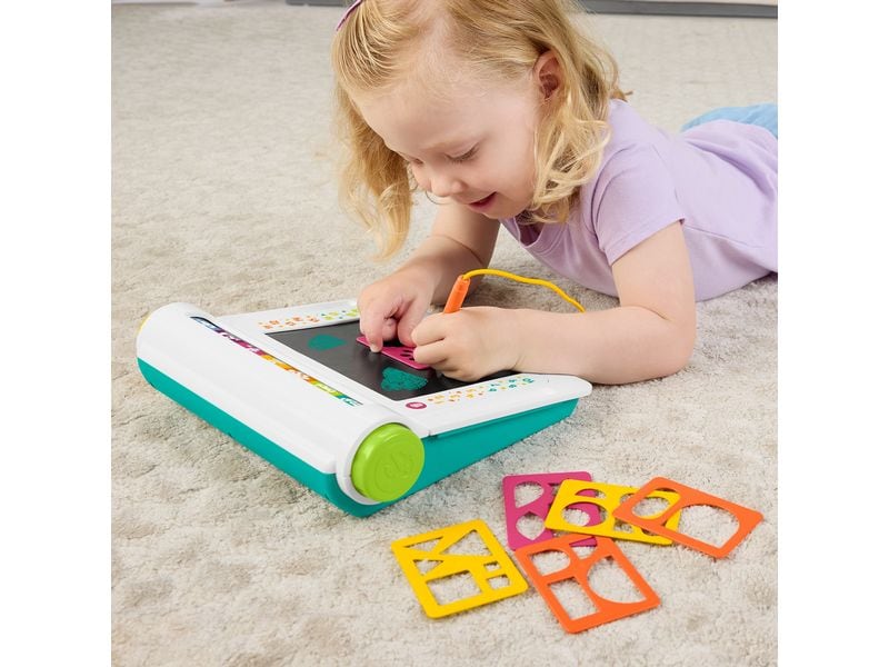 Fisher-Price Doodle Pro Lernstation Lern- und Zeichenbrett mit LCD-Bildschirm für Kinder