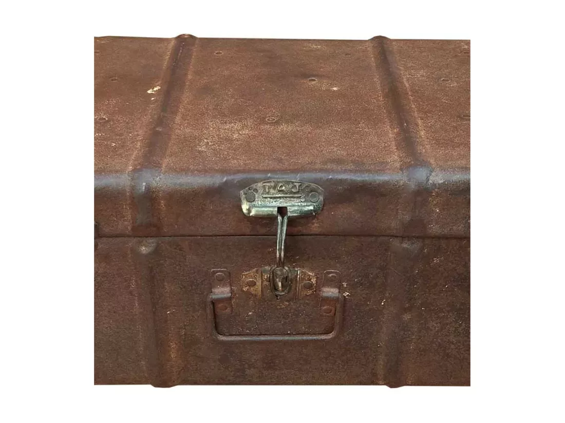 Valise en métal marron 65x36x24h