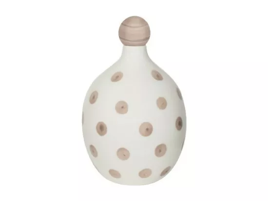 Lido Bouteille en céramique à pois Zafferano sable