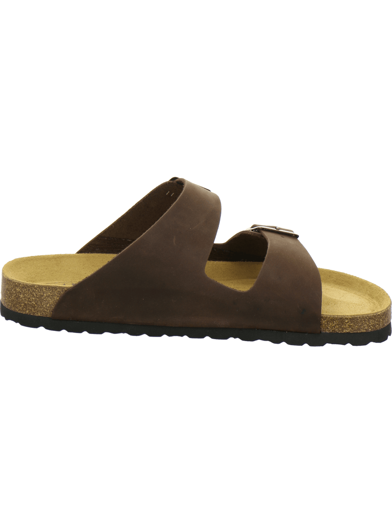 Pantoletten Herren Leder braun