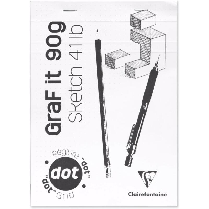 GraF'it dot bloc agrafé 80F A4 90g
