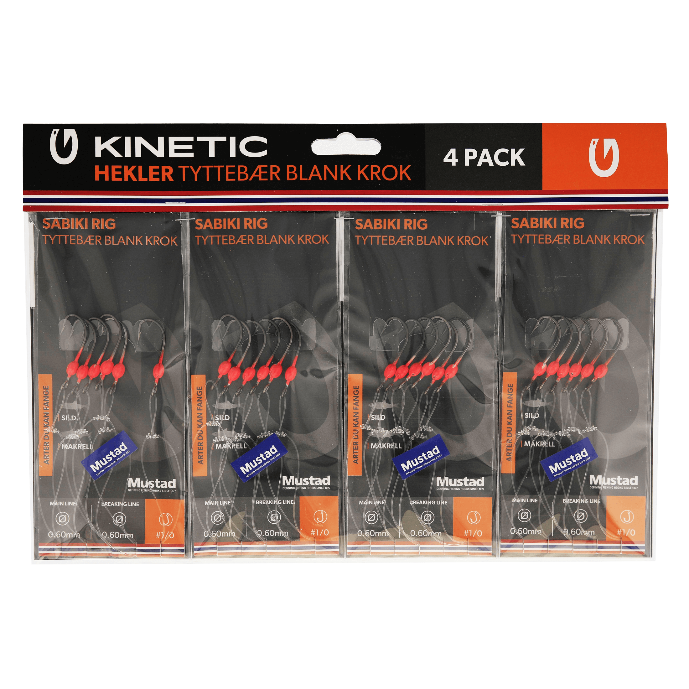 Kinetic Hekler tyttebær 4 pcs - Sluk og agn