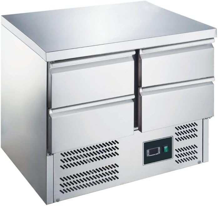 ZORRO Kühltisch ZS 901 4D | 4 Schubladen | 900x700mm | 1/1 GN