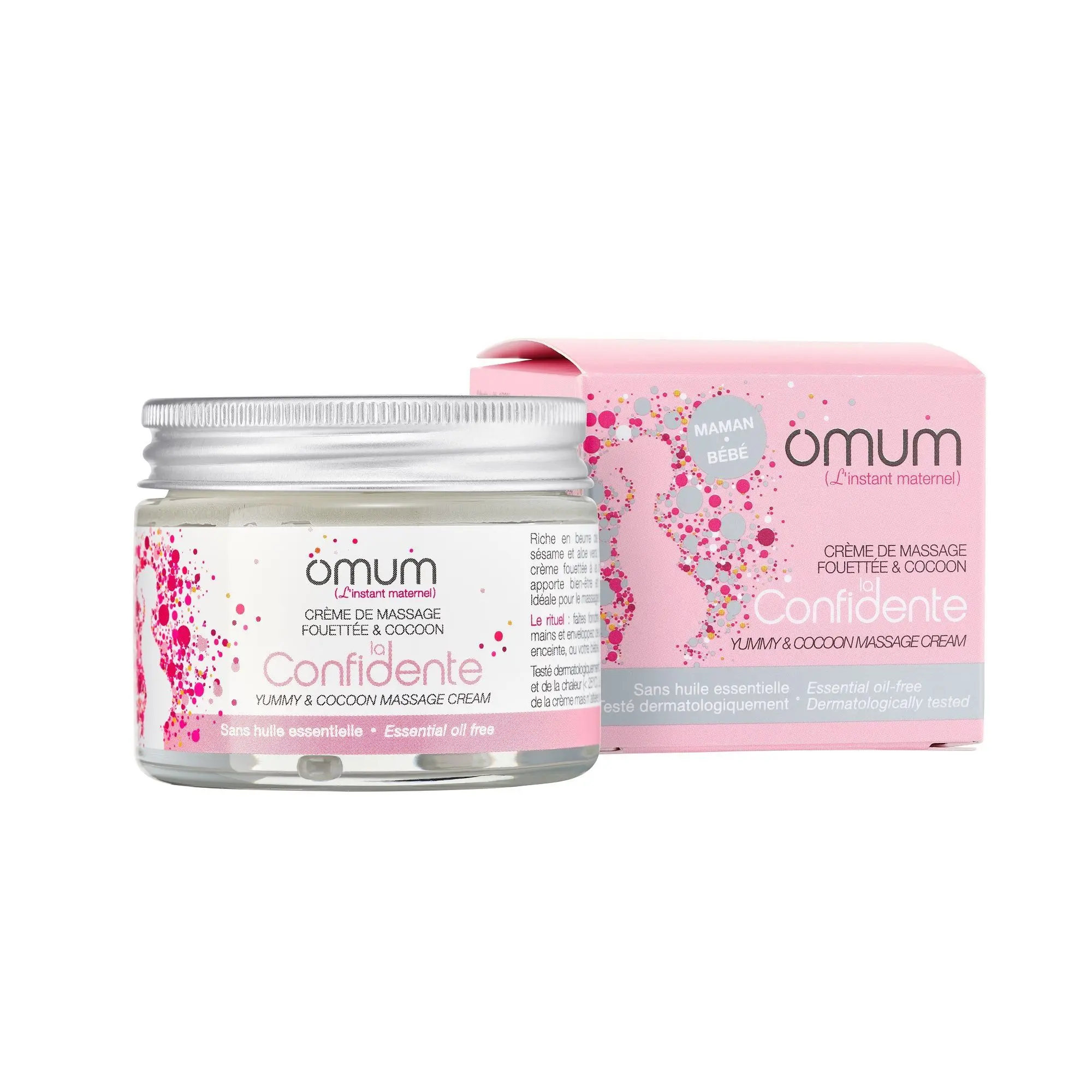 Omum - La Confidente Crème de massage fouettée & cocoon- Future et jeune maman