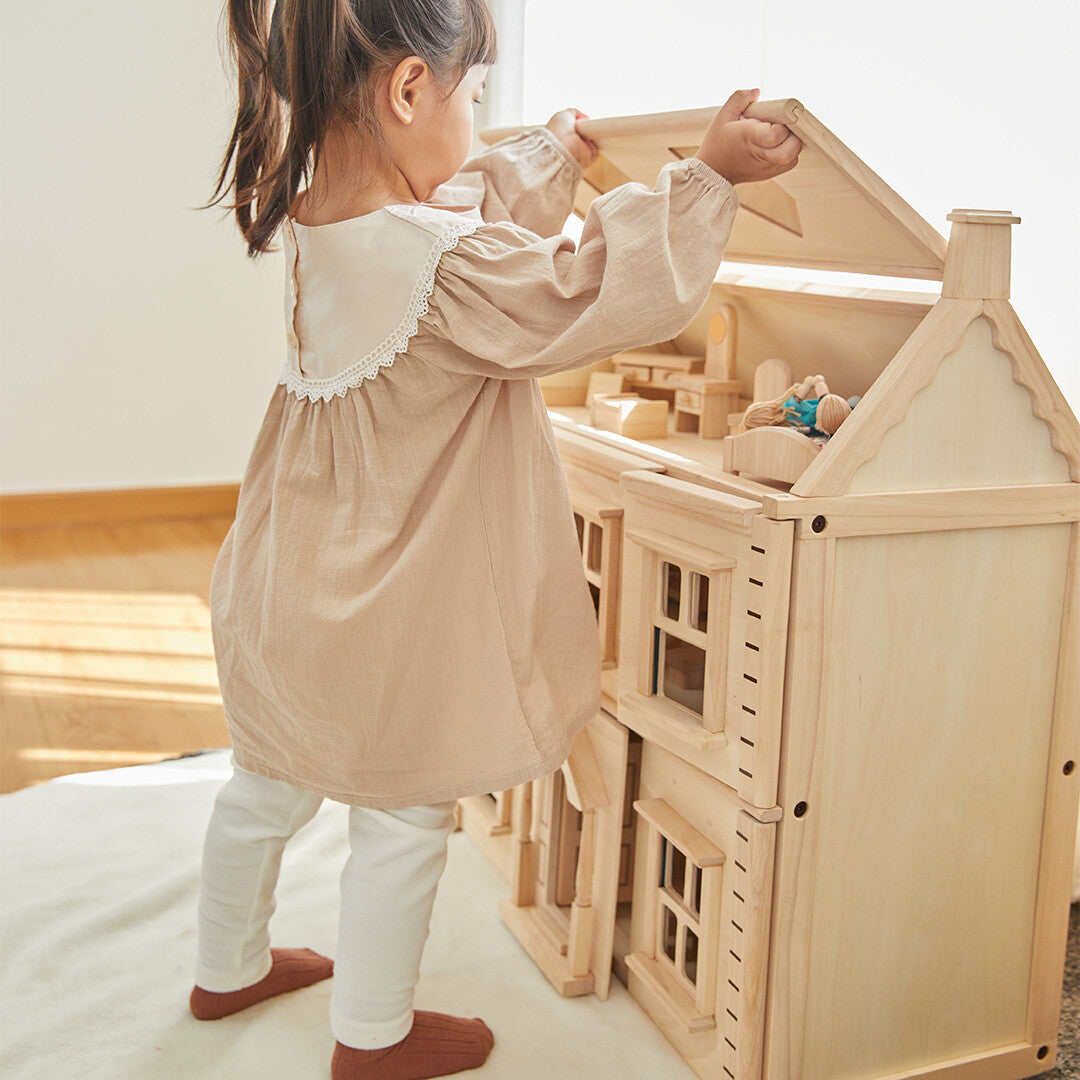 Plan toys victoriaans poppenhuis 7124 I ilovespeelgoed.nl