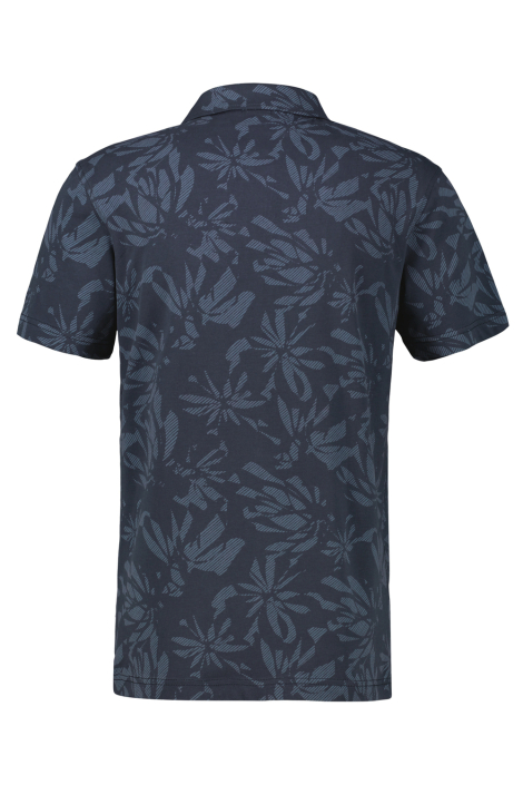 Lerros blauwe heren polo