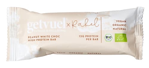 getvuel Peanut White Choc High Protein Riegel