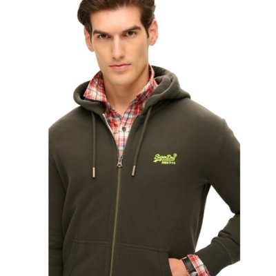 Sweatshirt zippé à capuche homme Essential Logo SUPERDRY
