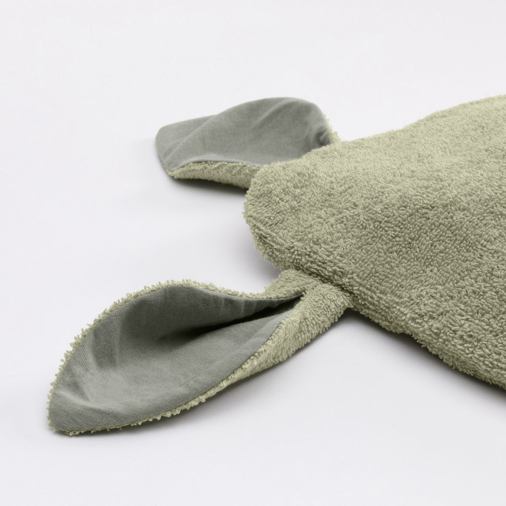 Køb Bibs Sage Kangaroo Hætte Håndklæde Baby