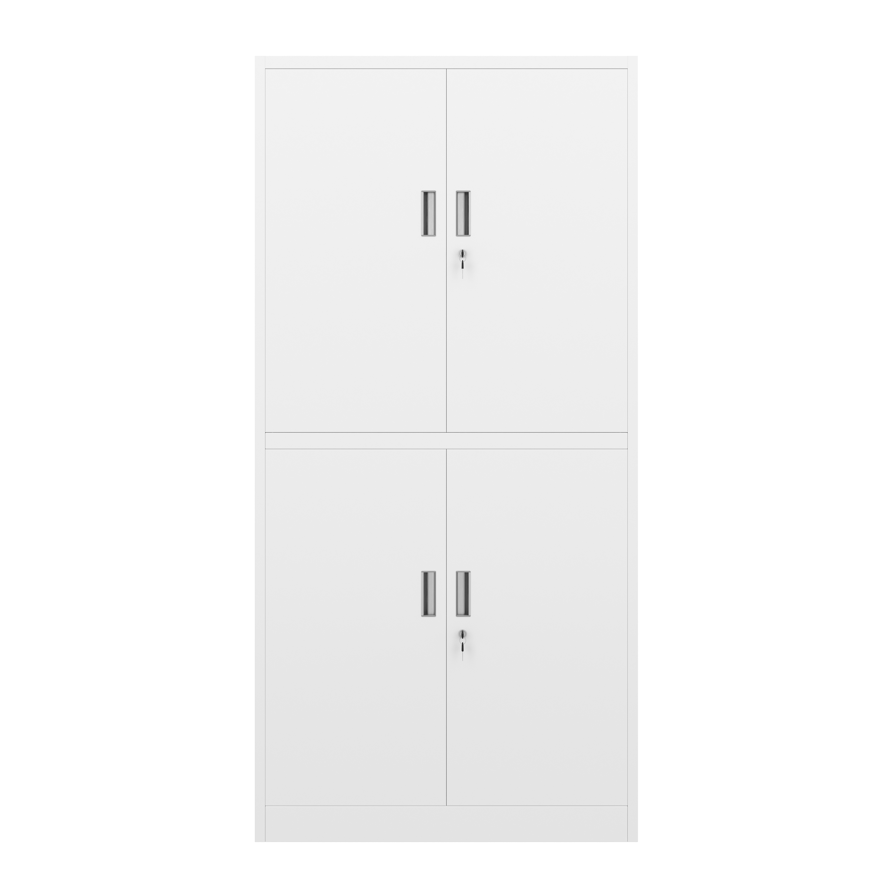 Aktenschrank mit 4 Türen 90 x 185 cm weiss