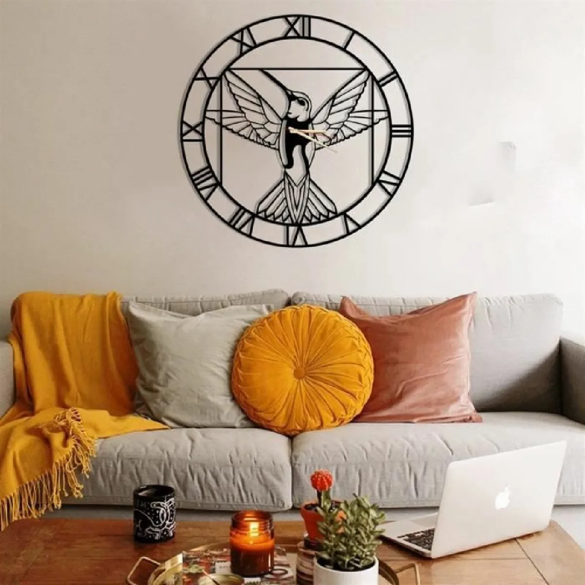 Dekory Horloge Murale Hummingbird Da Vinci