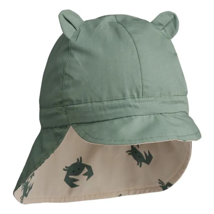 Liewood Chapeau Réversible Gorm Coton Bio Bébé | Sauge