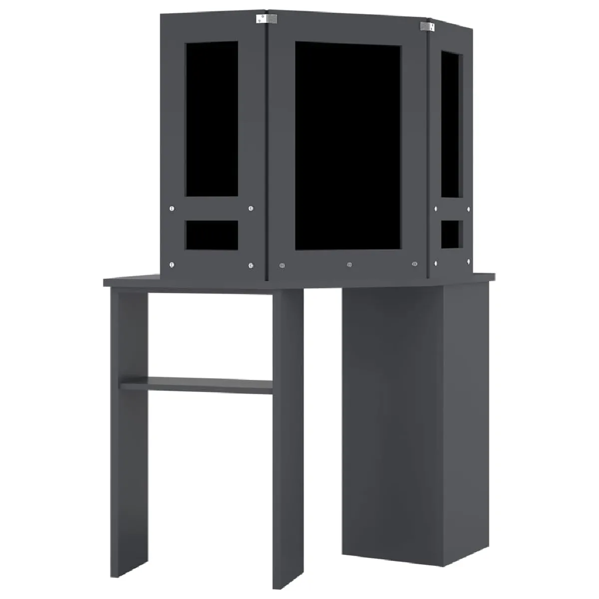 Coiffeuse d'angle Helloshop26 avec LED - 111 x 54 x 141,5 cm