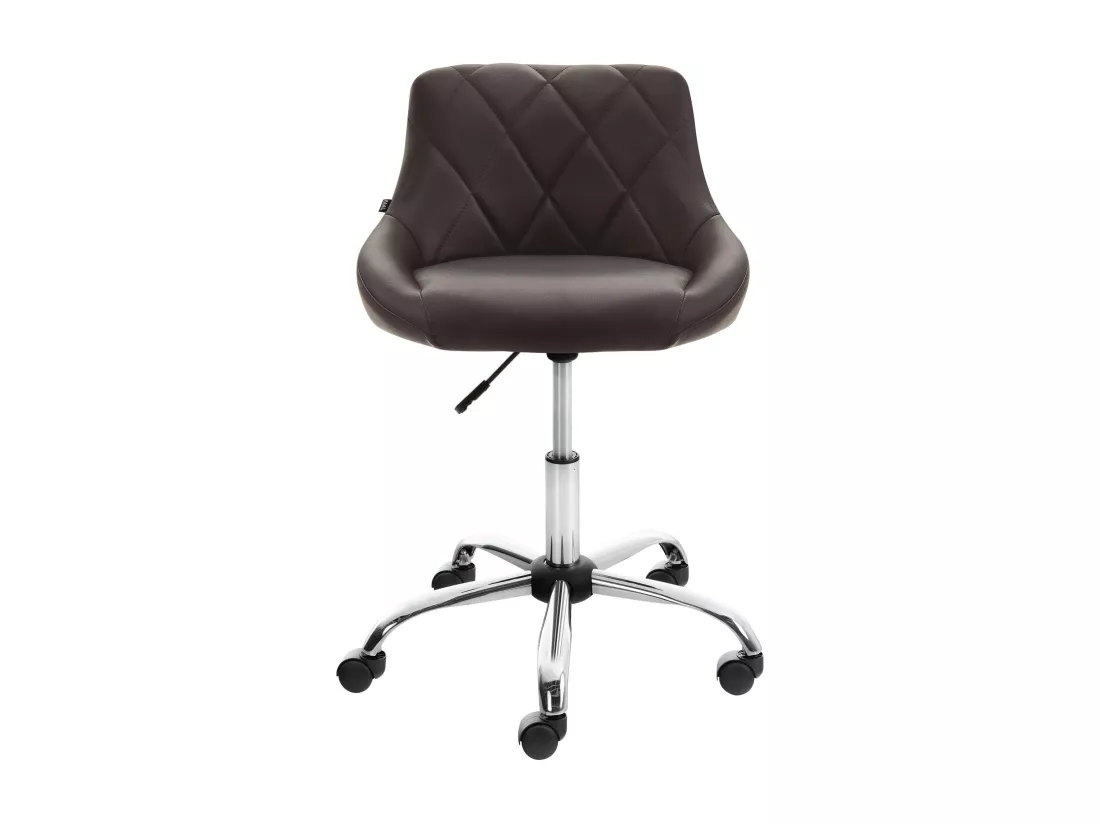 Chaise de bureau - Similicuir & Métal chromé - Lazio