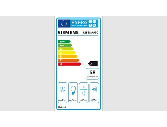 SIEMENS - Groupe filtrant LB53NAA30, iQ100,53 cm, Antrhacite