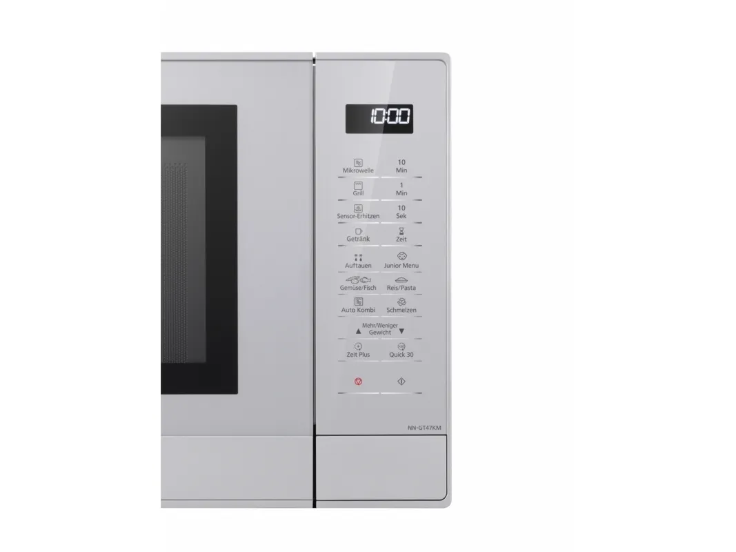 Panasonic NN-GT47KMGPG - Mikrobølgeovn med grill - 31 liter - 1000 W - sølv