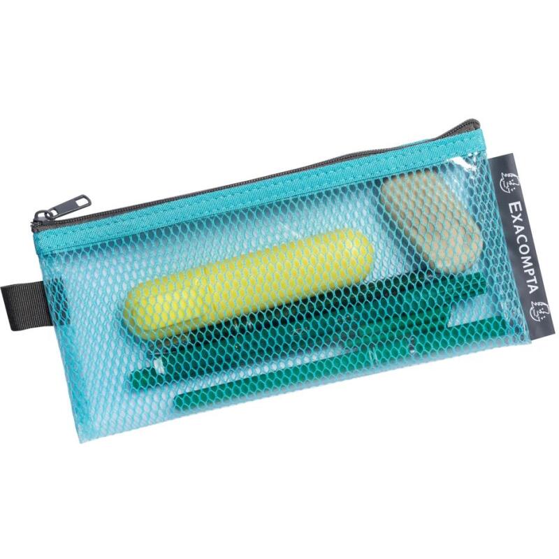 Pochette à fermeture éclaire en plastique souple Pop'N Co - Couleurs assorties