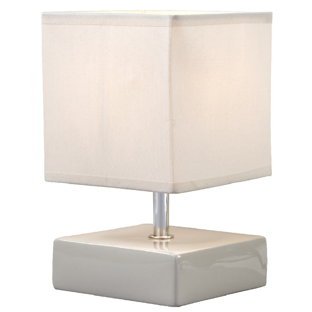 Lampe carrée beige