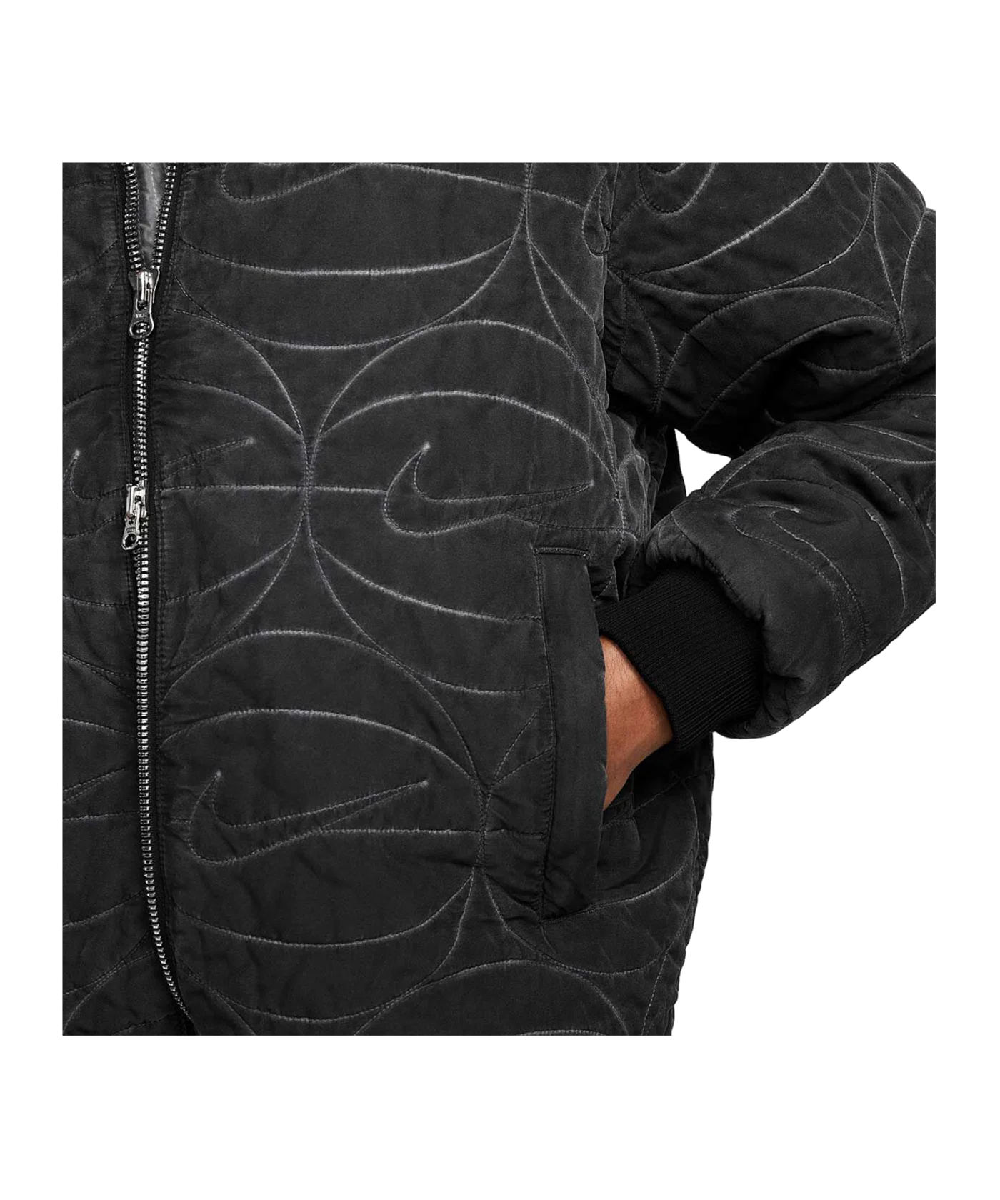 Nike Woven FullZip Jacke Schwarz Weiss F010