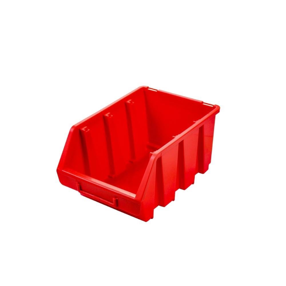 PROREGAL SuperSaver Set 5x Opbergdoos 3 HxBxD 12,6 x 17 x 24 cm Polypropyleen Rood