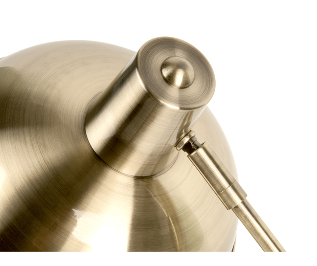 Table lamp Hood brushed gold plated iron