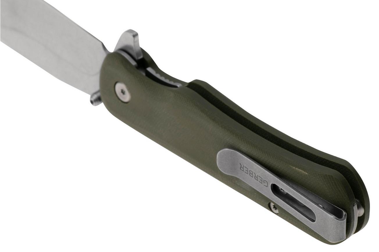 Gerber Confidant Bamboo 1066477 OD Green G10, Bamboo Inlay, zakmes