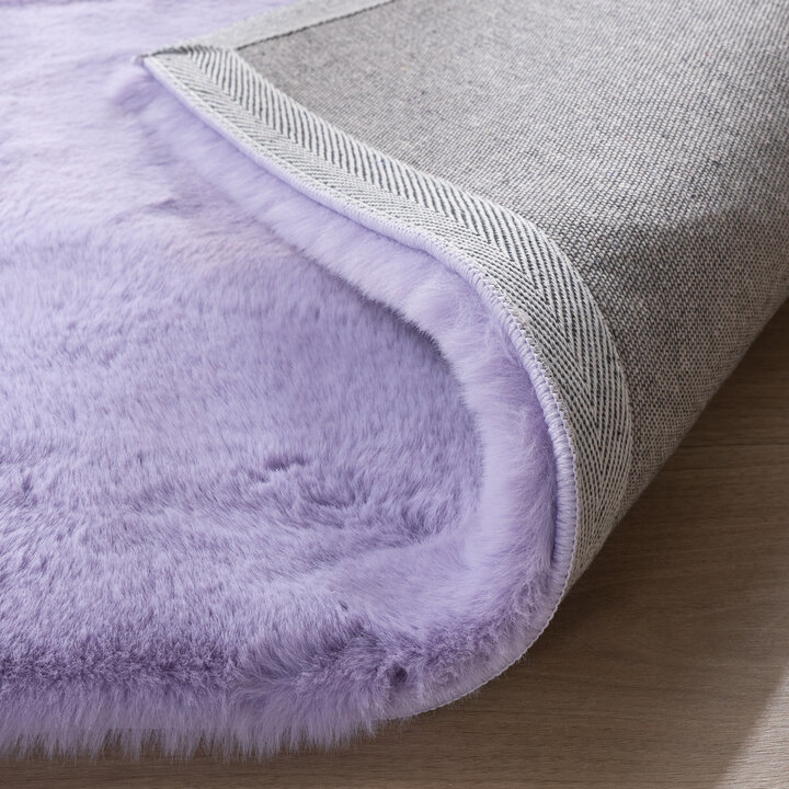 Zacht Hoogpolig vloerkleed - Comfy Supreme Lila