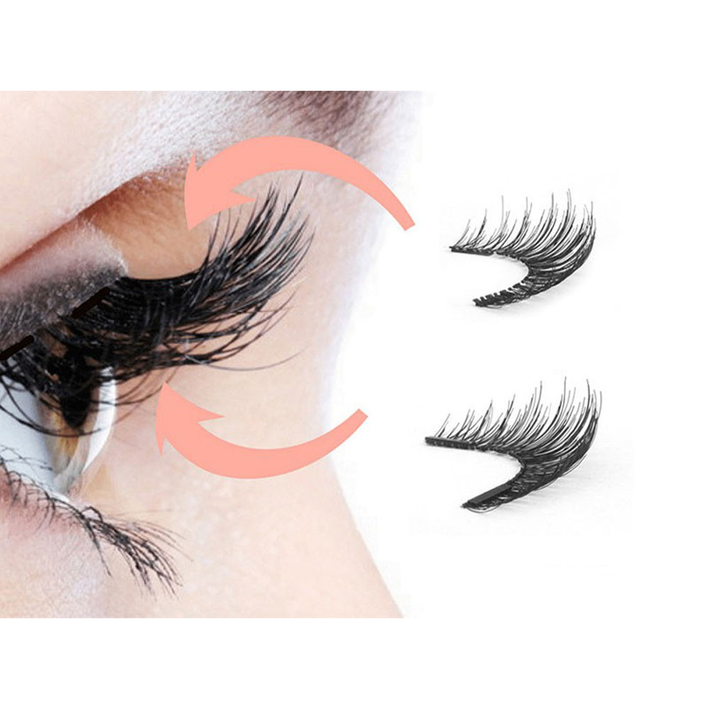 (9-tlg. Set) Magnetisches Wimpern Set Fake Volume Lashes mit Magnetischer Pinzette