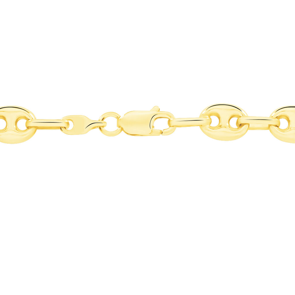 Collier Marie-oceane Maille Grain De Café Or Jaune