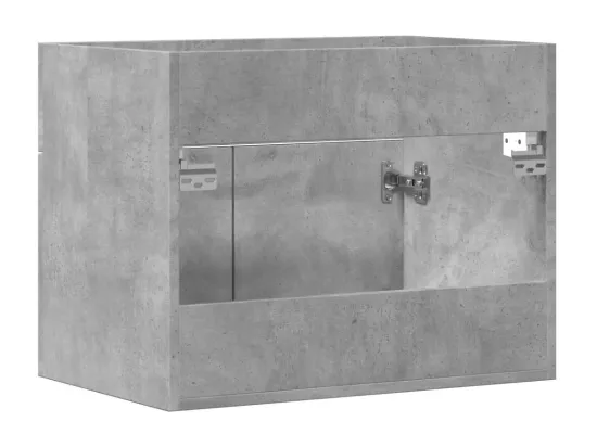 Armoire d'évier Gris béton 60x38,5x46 cm Aggloméré