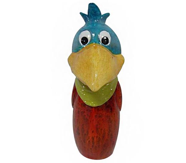 Dehner Polyresin Zaunfigur Vogel, bunt
