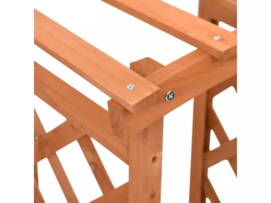 Jardinière à treillis avec arche 49x39x117 cm Bois de sapin
