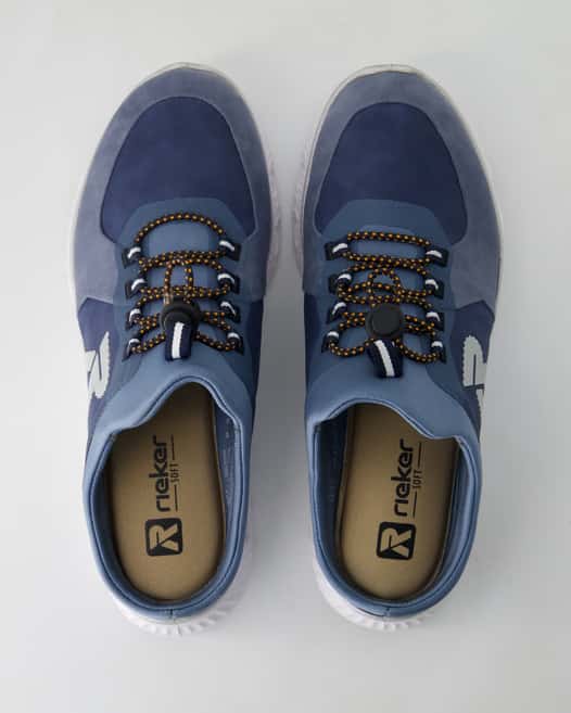 Rieker Nabukino Pantoletten in Blau