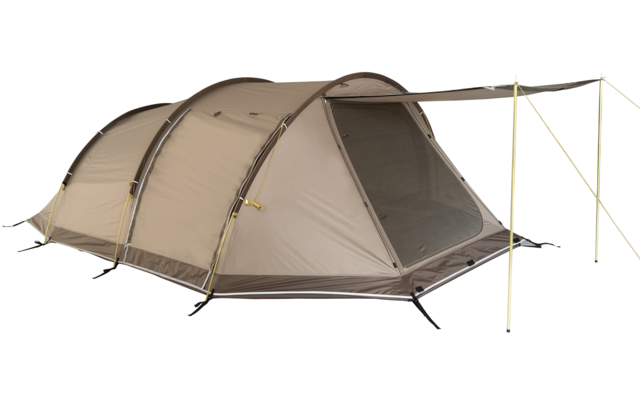 Tambu Durdanta Komfort Trekking Tunnelzelt braun für 4 Personen