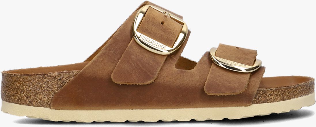 cognac birkenstock slippers arizona big buckle