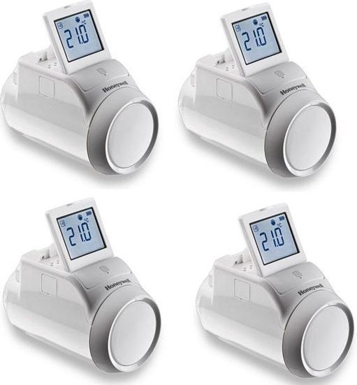 Honeywell - EvoHome WiFi 4-zone Radiatorpakket - Inclusief Bedieningspaneel en Radiatorknoppen