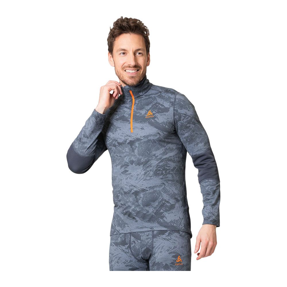 Odlo WHISTLER ECO - Sous-couche Homme folkstone gray/india ink