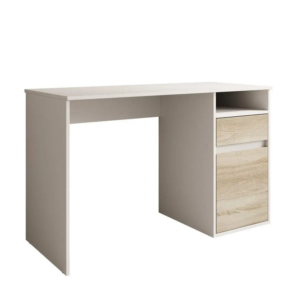 Meubella - Bureau Babot - Wit 2 - 120 cm