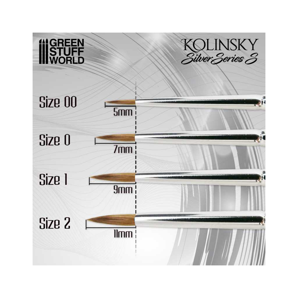 Silver Series : Set de Pinceaux Kolinsky (Serie-S)