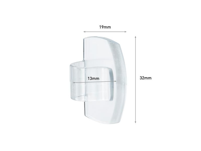 Command Haken Command Outdoor Transparent, 8 Haken Klebehaken