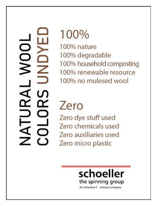 Ivanhoe pull NLS Orme blanc naturel demi-zip - 100% pure laine non teinte