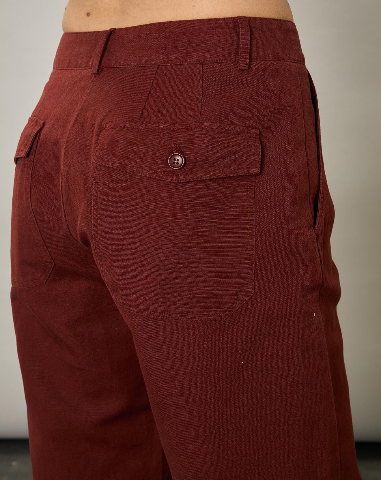 Hartford Pantalon en Coton & Lin Progress pecan