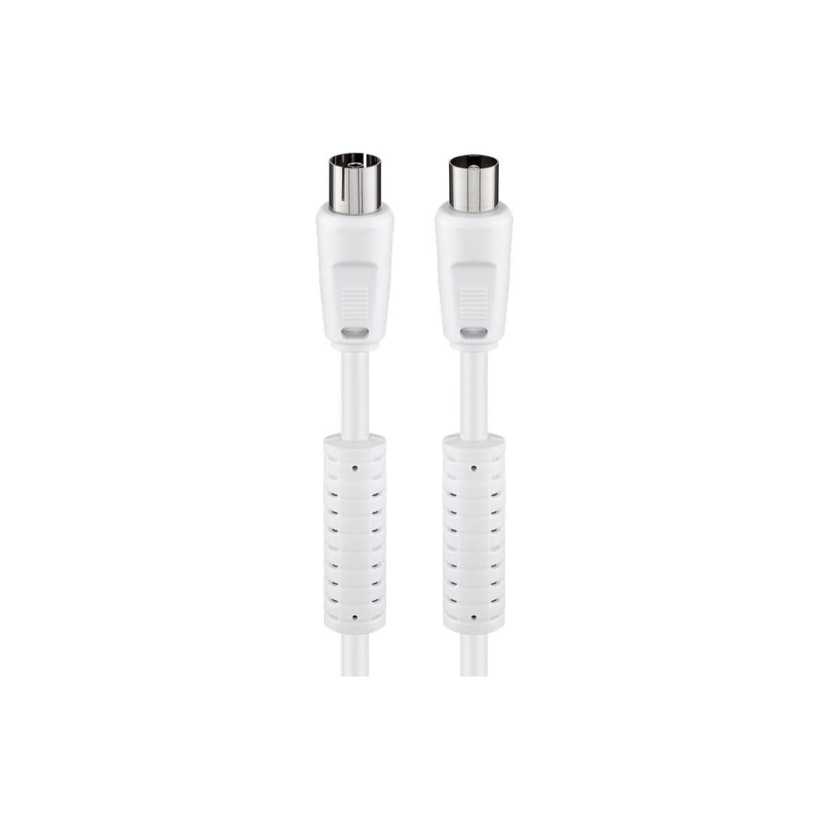 Goobay Antennekabel med ferritt (80 dB), 2x skjermet