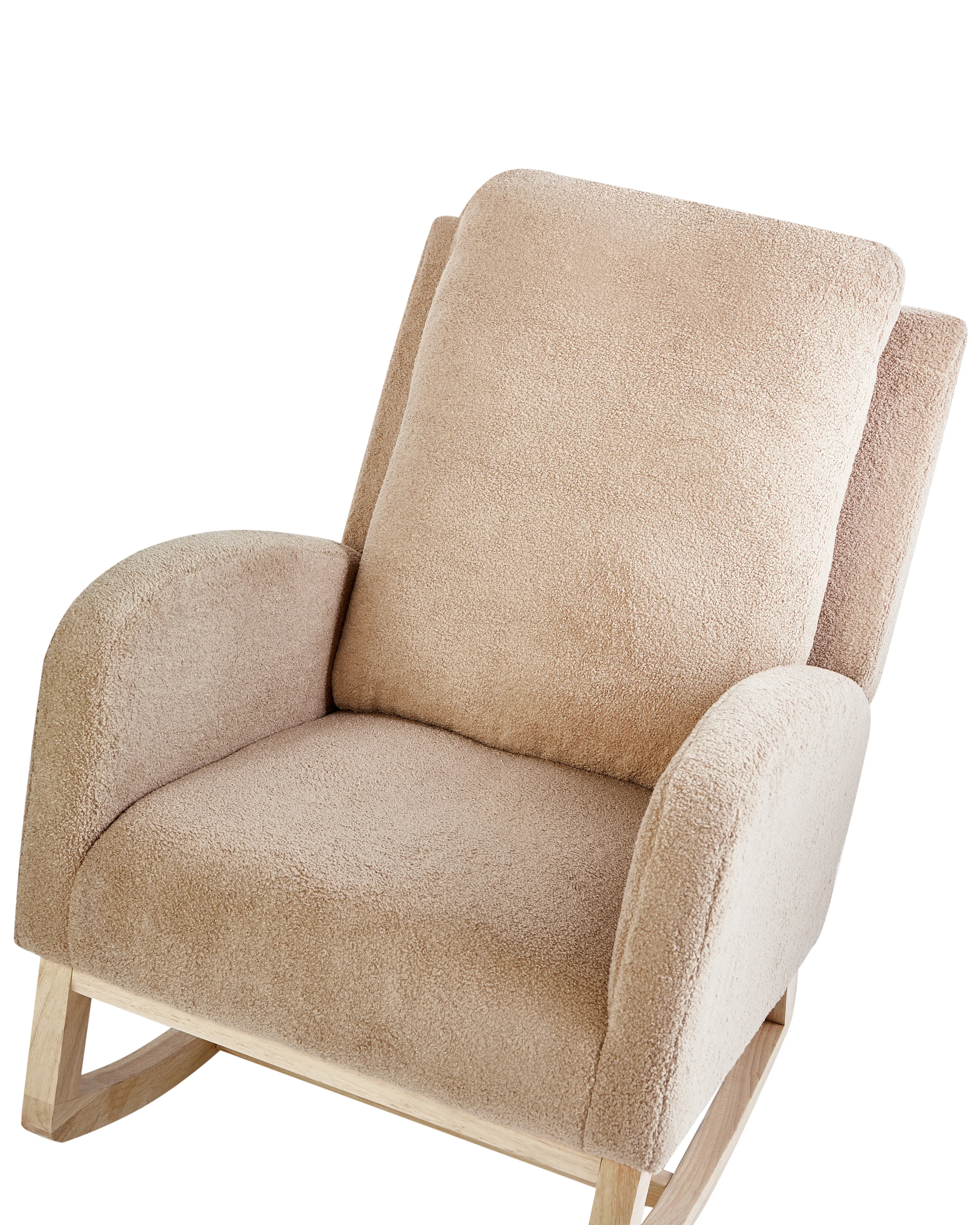 Schommelstoel ALSTA Bouclé Beige