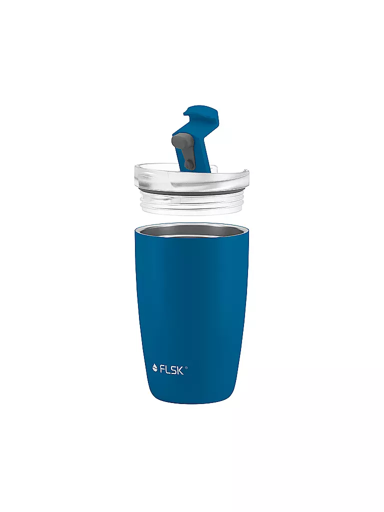 FLSK Isolierbecher - Thermosbecher CUP Coffee to go-Becher 0,35l Ocean blau