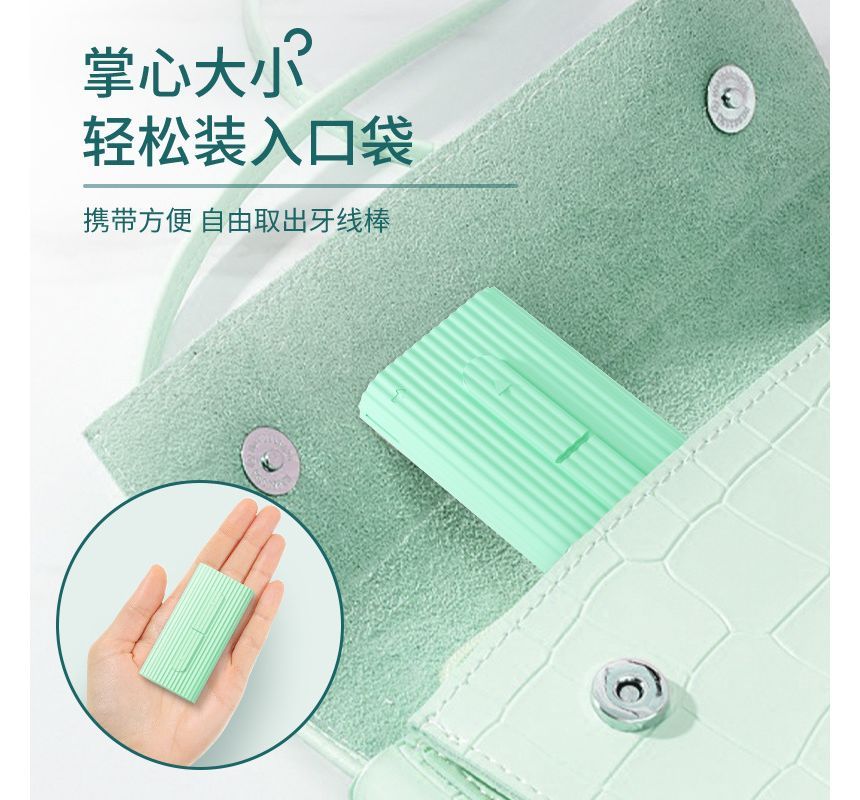 Honeyfluff - Wegwerpbare tandzijde met plastic steel en etui