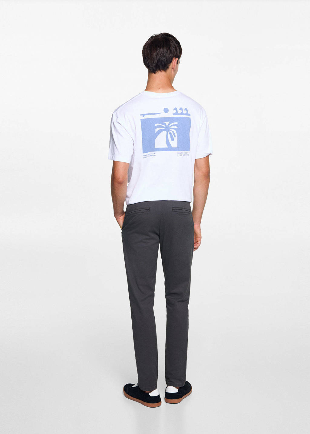 MANGO TEEN broek antraciet