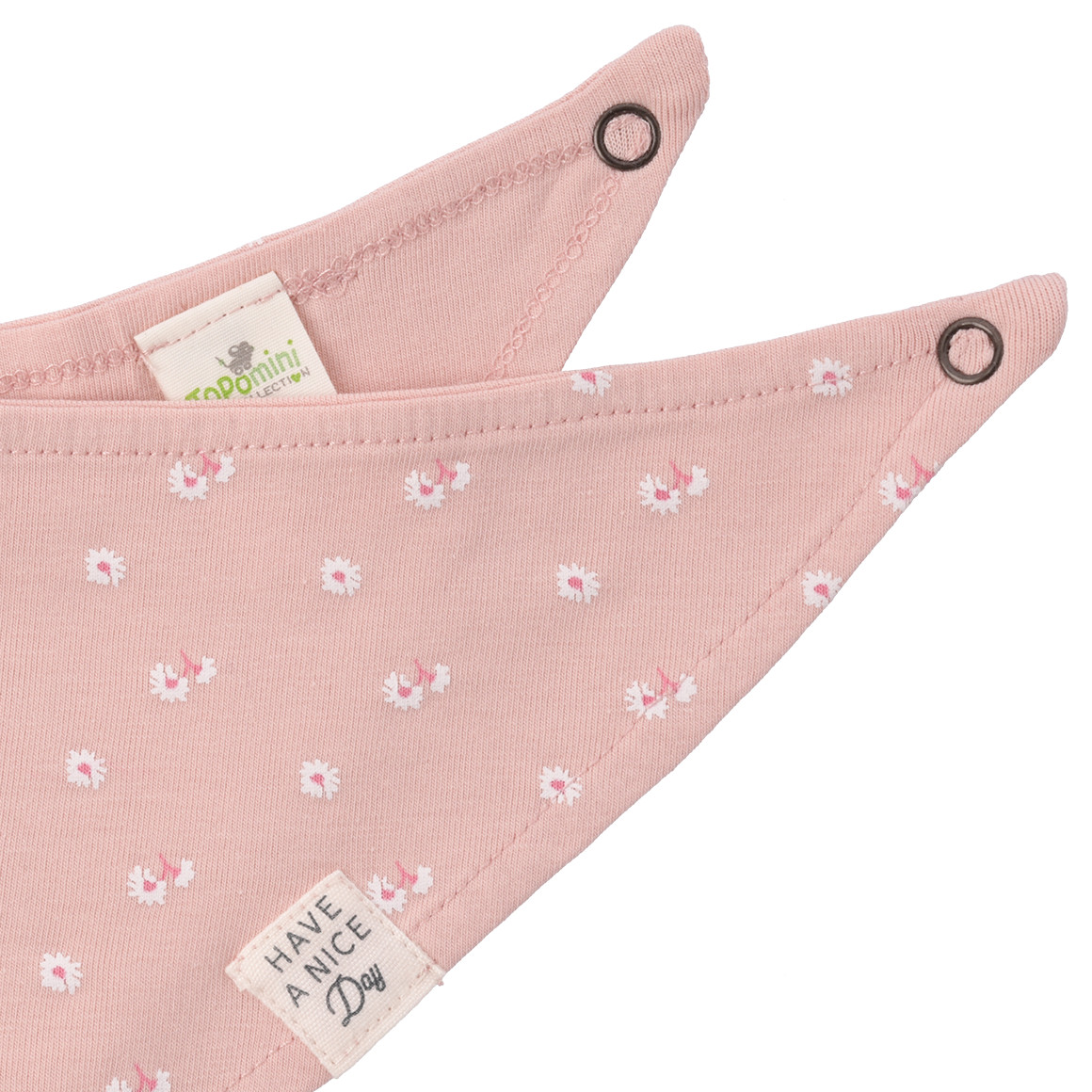 Topomini Pure Collection Baby Bandana mit Blümchen rosa