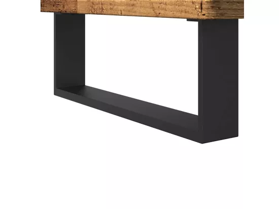 Armoire de salle de bain vieux bois 80x33x60 cm bois ingénierie