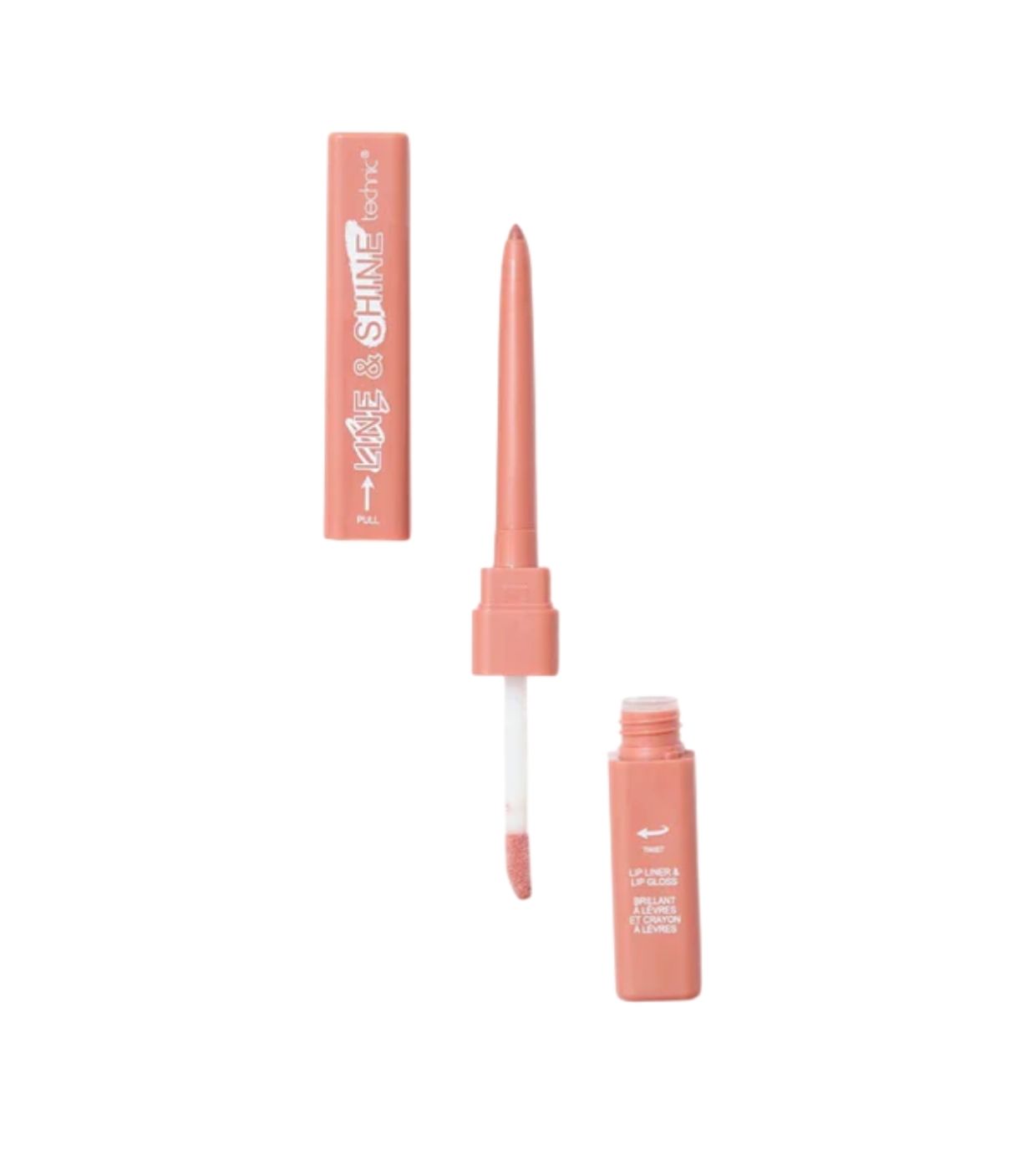 Technic Cosmetics - Duo de Delineador e Brilho Labial Line & Shine - So Foxy